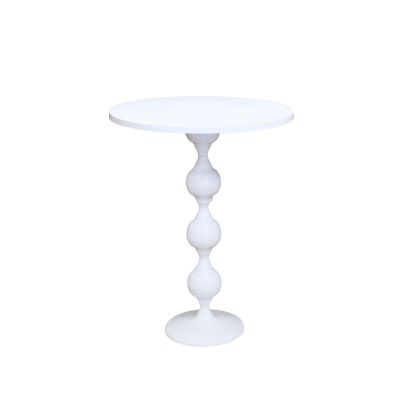 Image of French Nouveau White 4 Sphere Table